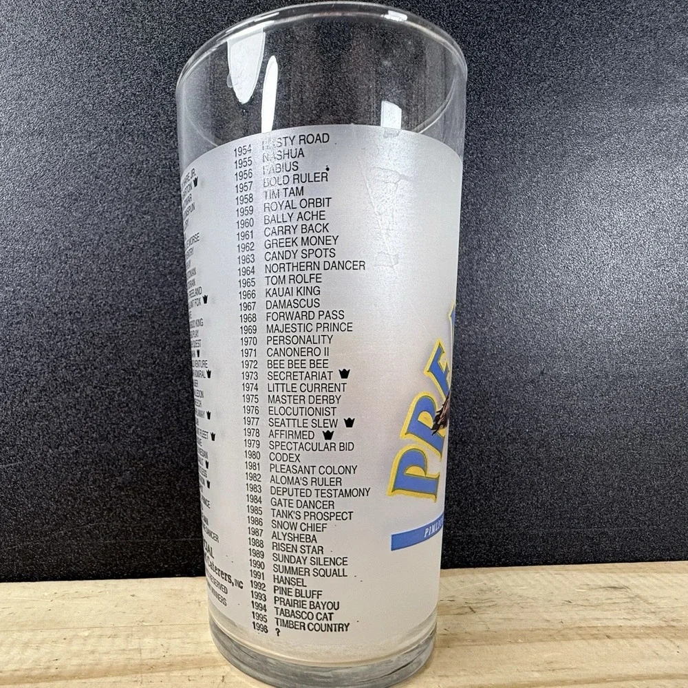 Preakness 121 Pimlico Baltimore, MD 1996 Horse Racing‎ Souvenir Glass